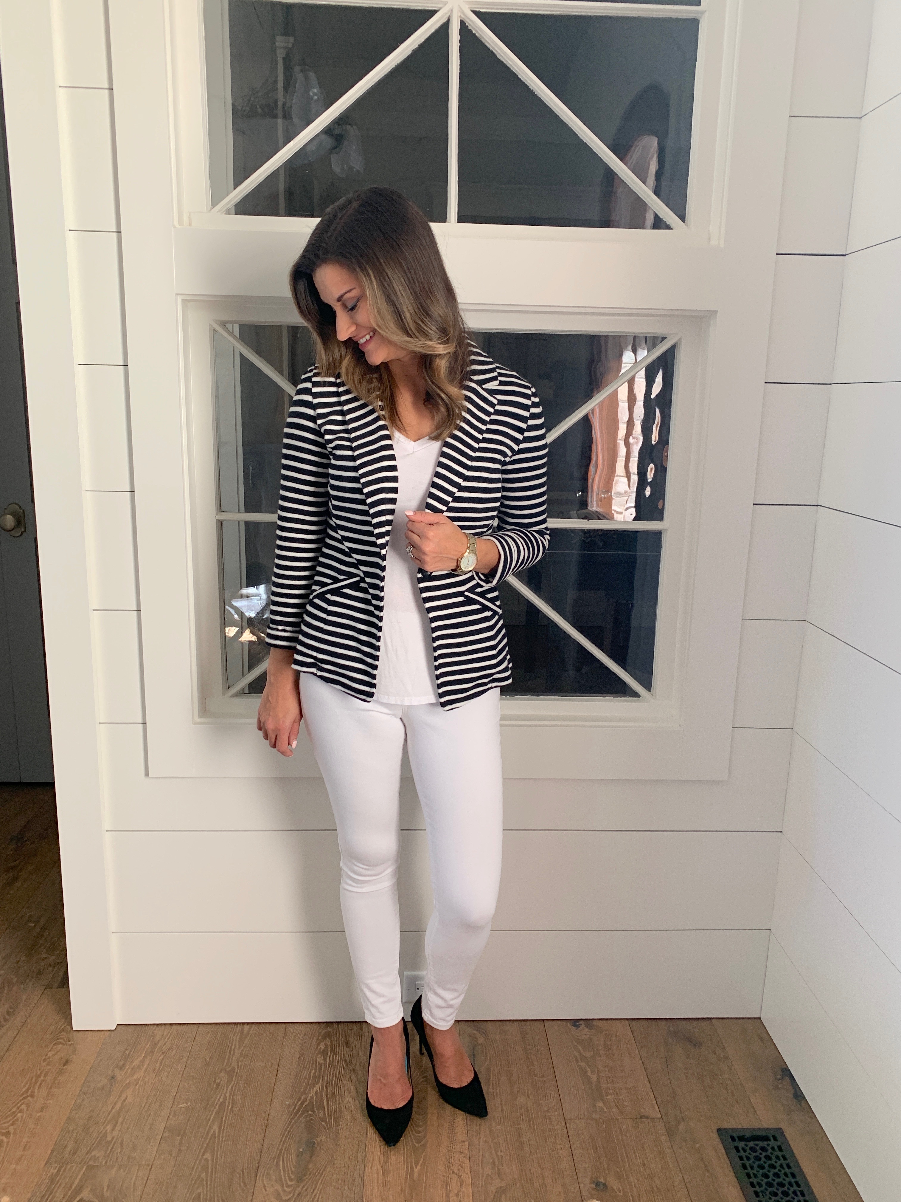 How to Wear One Striped Blazer Twenty Ways Just Posted