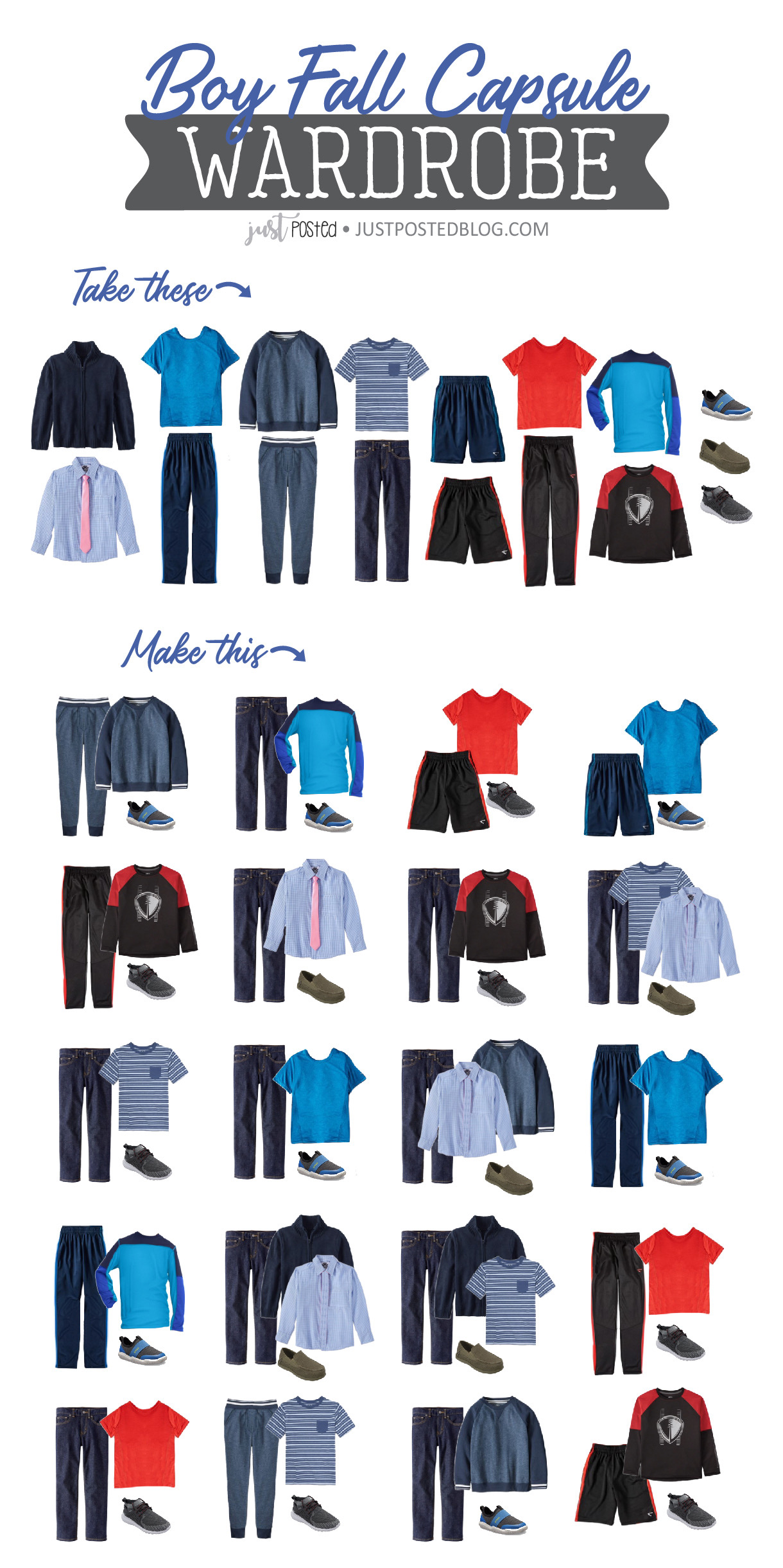 Fall Capsule Wardrobe for Boys Just Posted