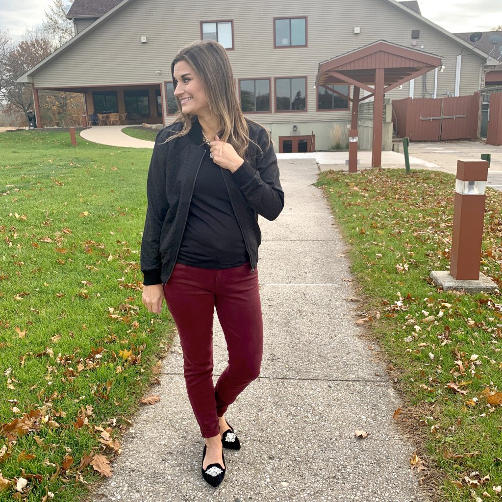 4 Ways to Style Burgundy Jeans Just Posted