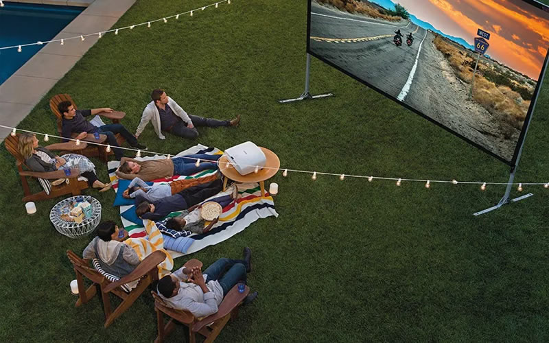 Just Projectors Backyard projector audio speaker