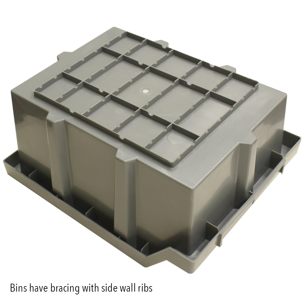 Maxim HD Commercial Bin Rack System with 8 Shelves