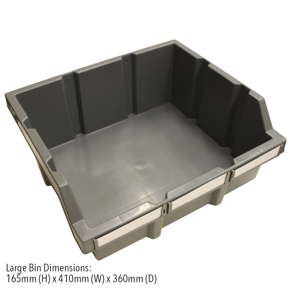 Maxim HD Commercial Bin Rack System with 8 Shelves