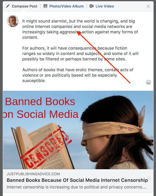 Why Wont Facebook Let Me Upload a Photo Toshare Wiht Linked Post