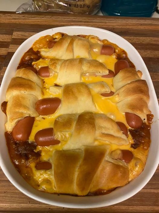 Chili dog casserole just Recettes
