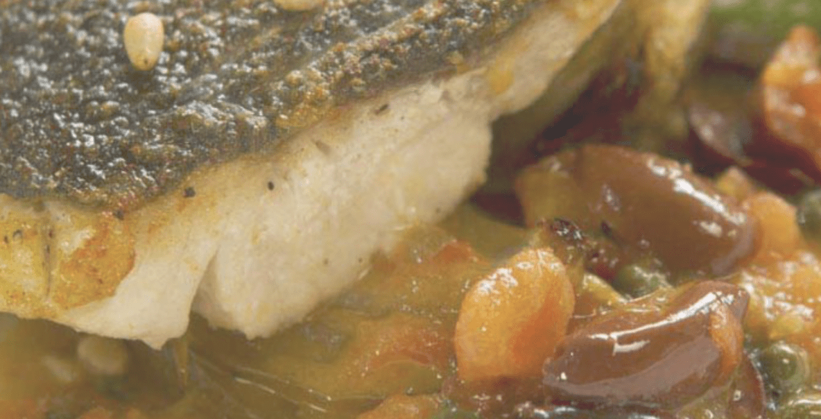 Crispy Skin Fish Fillet with Braised Fennel