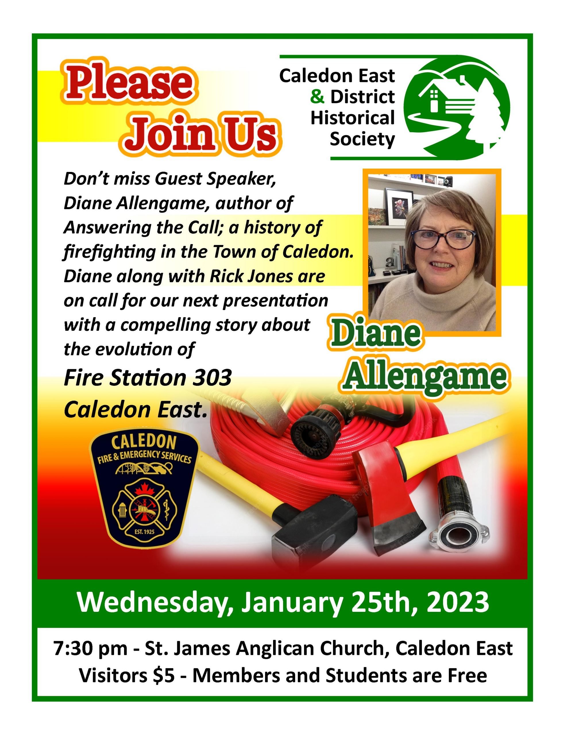 Caledon East & District Historical Society January Presentation