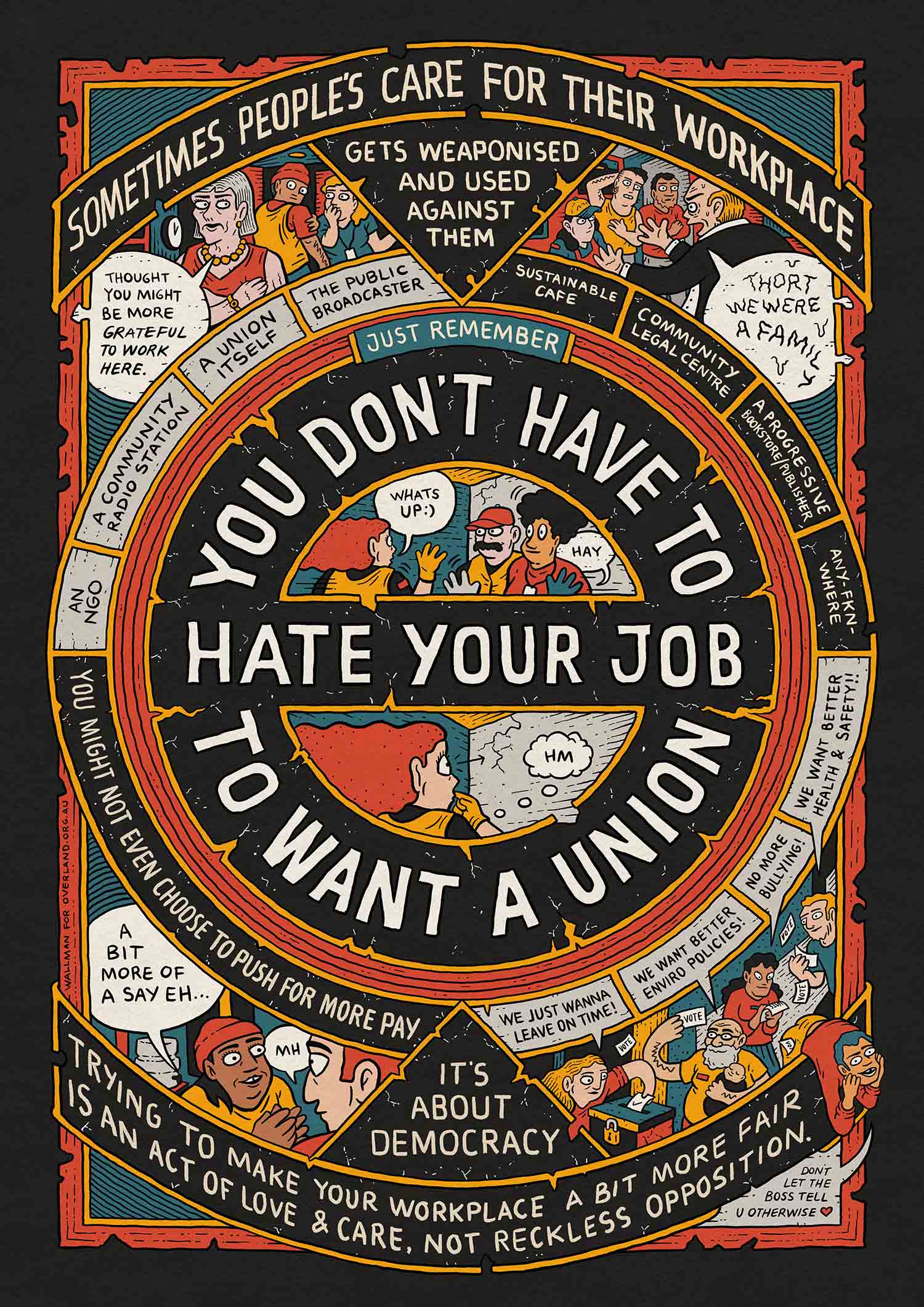 Justseeds You Don’t Have To Hate Your Job To Want A Union
