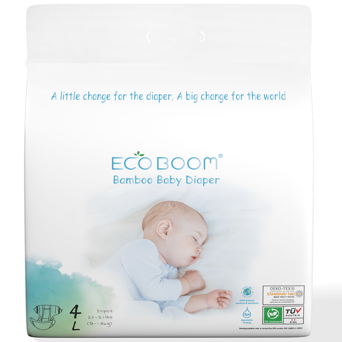 Large Tape Bamboo Eco Boom Eco Friendly Biodegradable Disposable