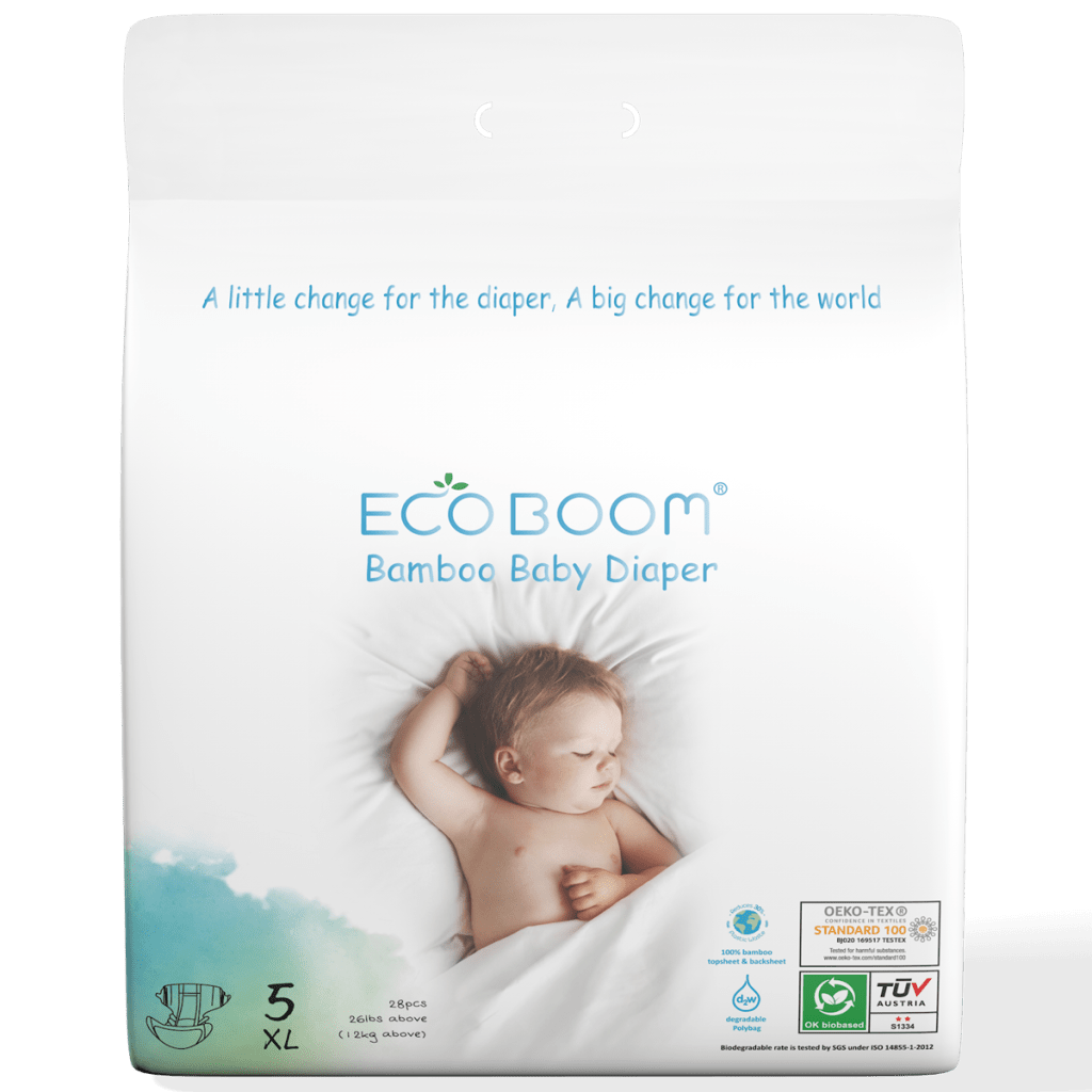 XL Tape Bamboo Eco Boom Eco Friendly Biodegradable Disposable Diapers
