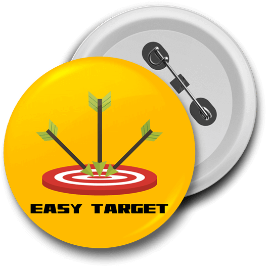 Easy Target Badge Just Stickers Just Stickers