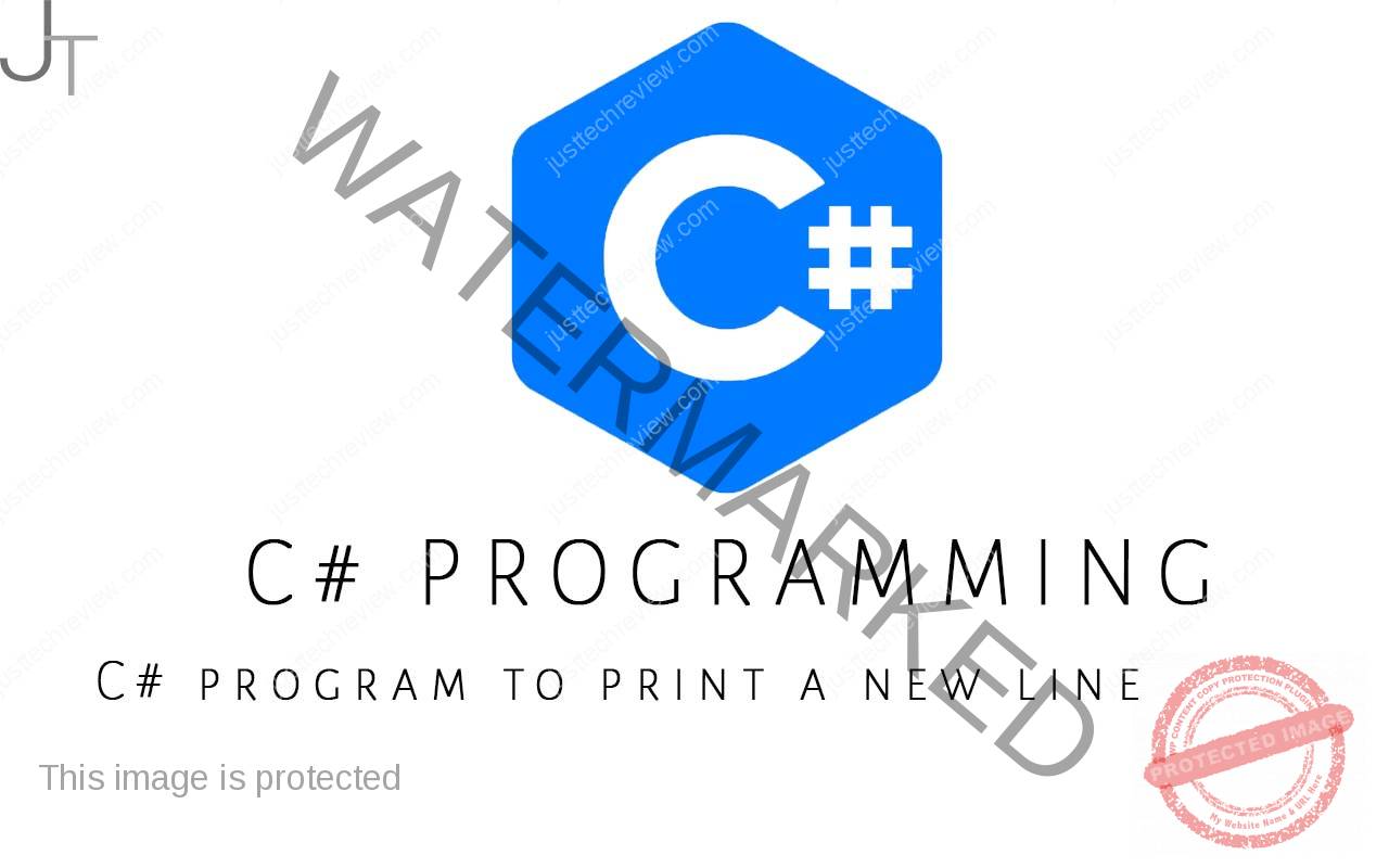 C program to print a new line Just Tech Review