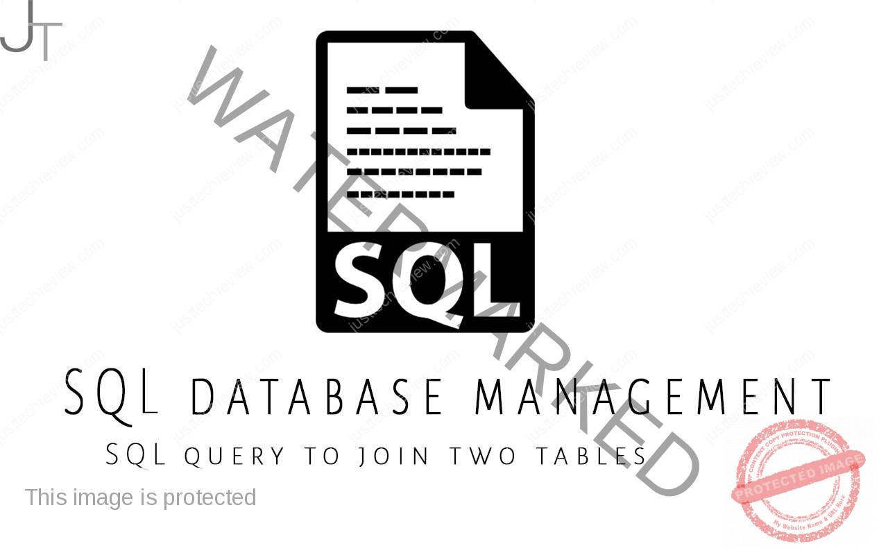 SQL query to join two tables Just Tech Review