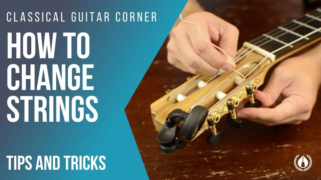 How to Change Strings Tutorial (Classical Guitar) Just The Tone