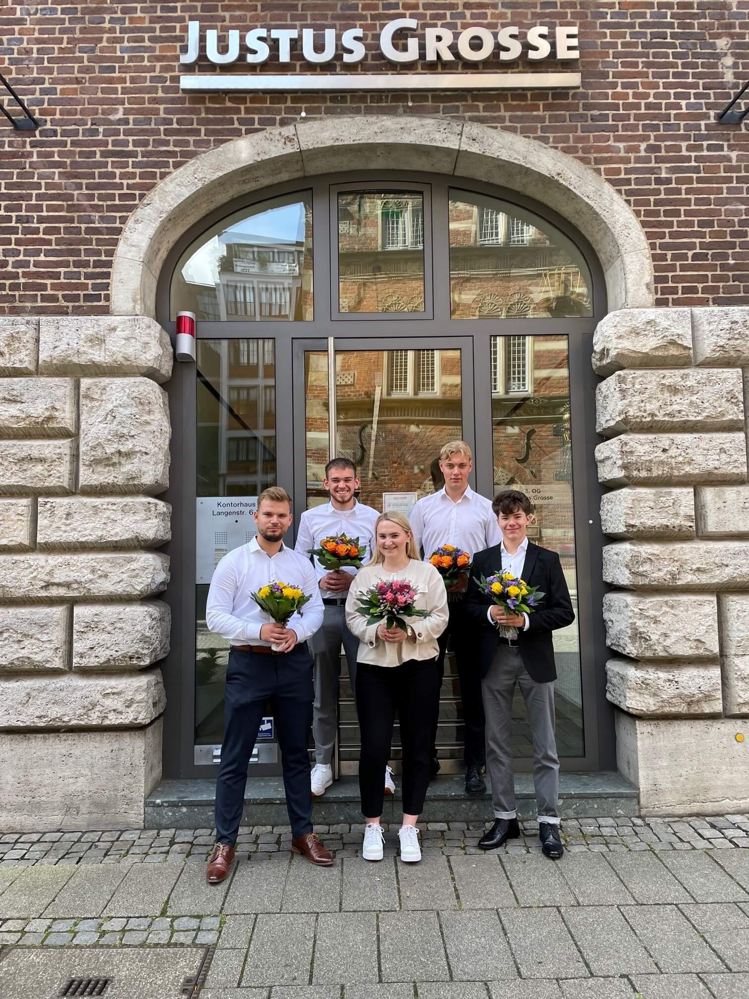 Herzlich willkommen Ausbildungsbeginn 2022 Justus Grosse