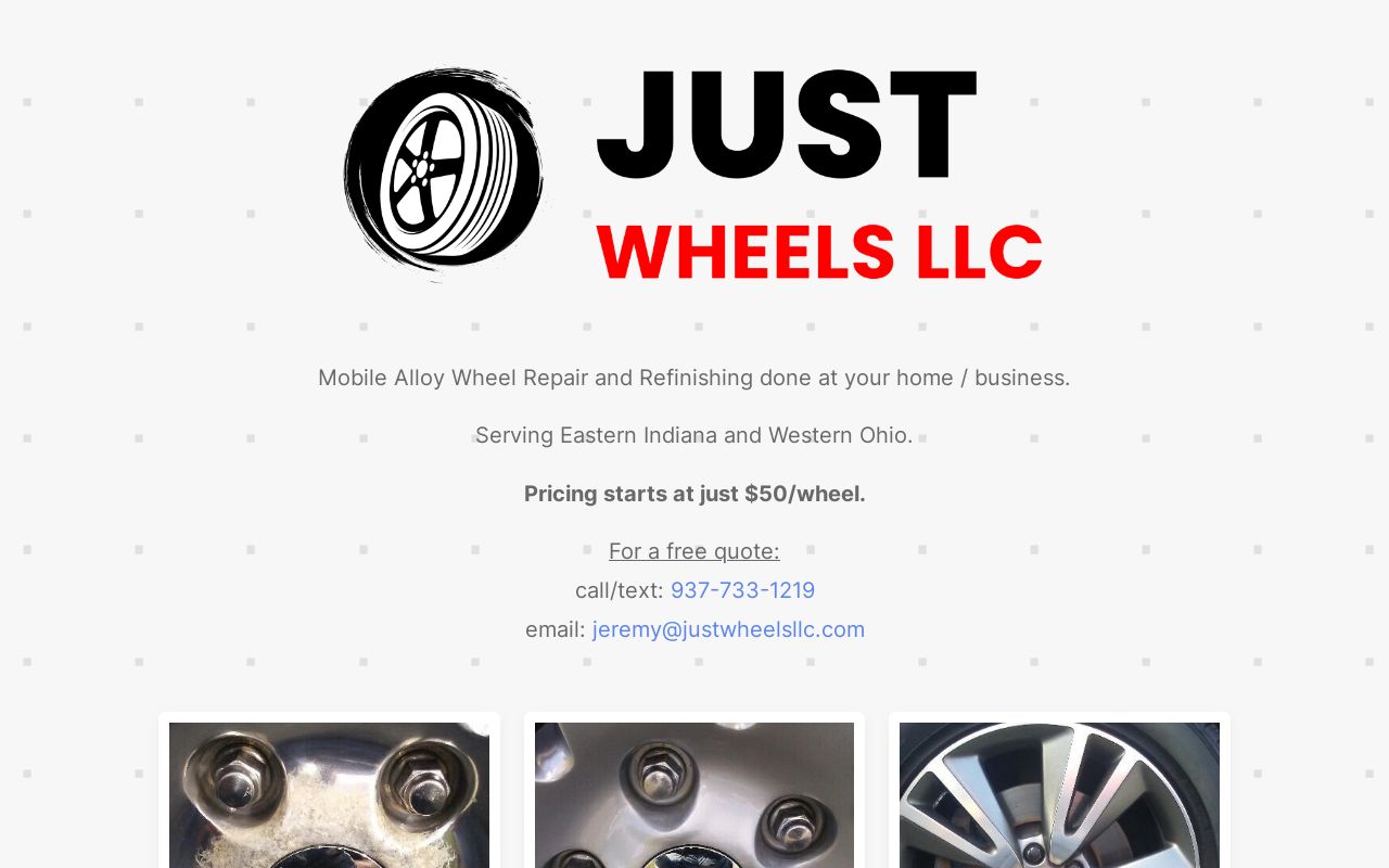 Just Wheels LLC Mobile Alloy Wheel Refinishing and Repairs