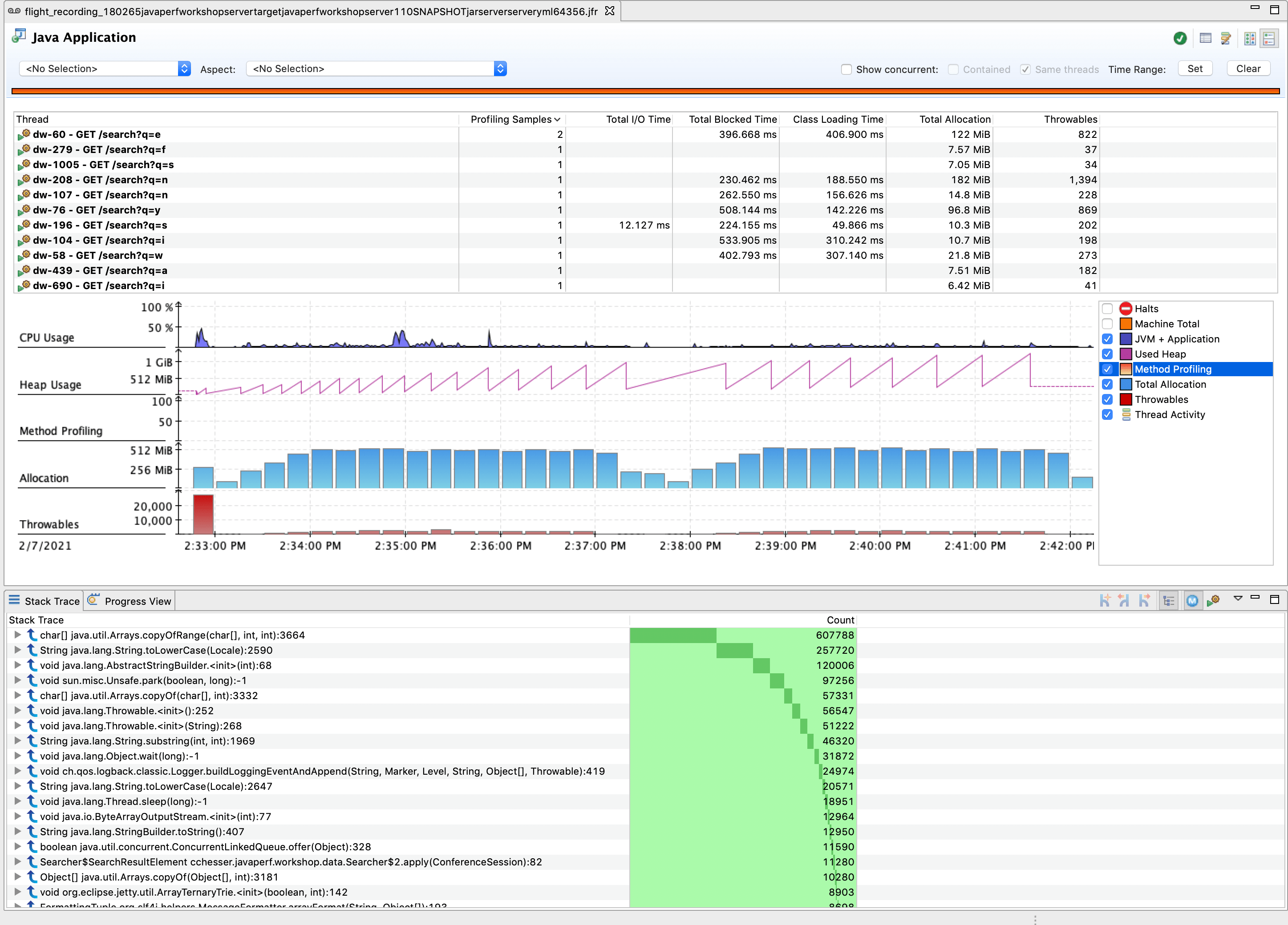 Method Profiling jvmperf Java Performance