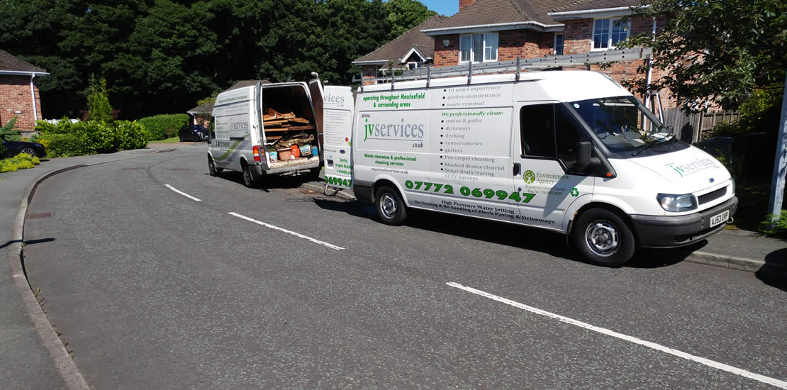 JV Services are waste licensed carrier Cheshire cleaning company