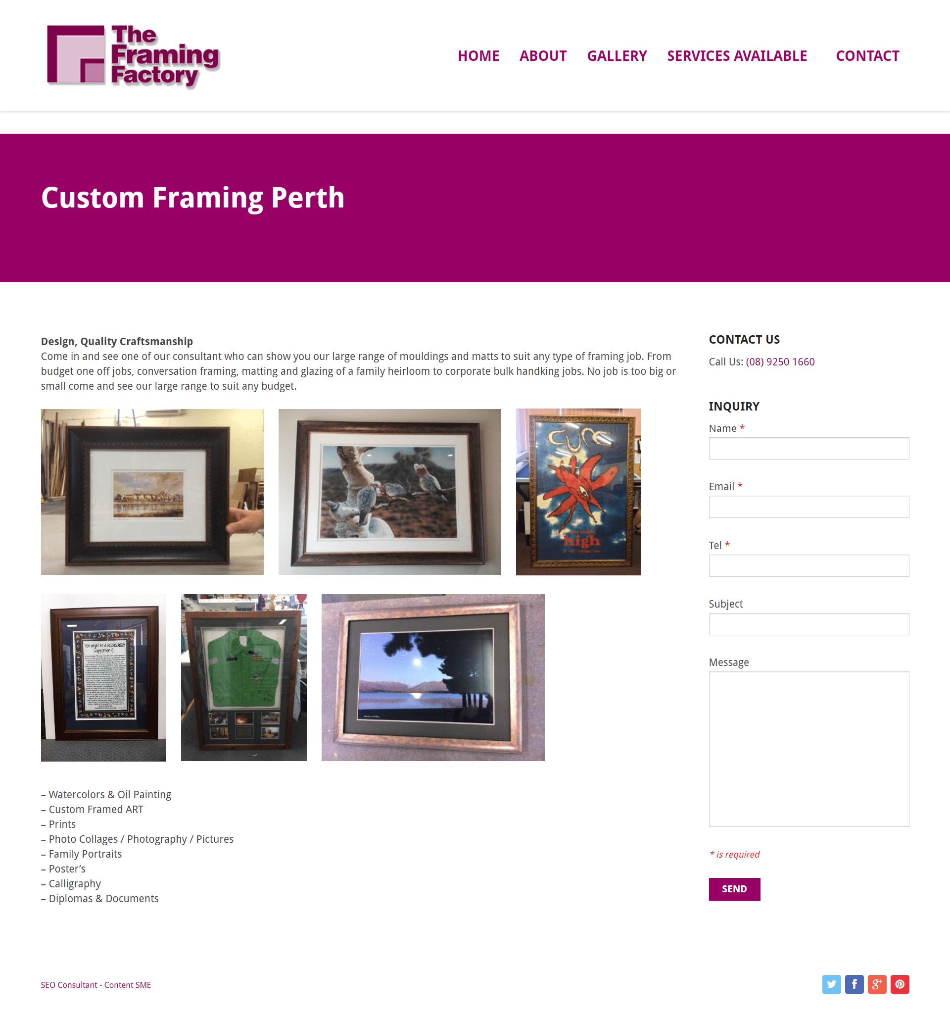 The Framing Factory Jayant Vyas