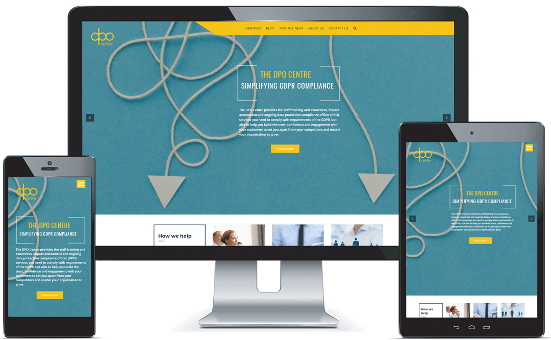 DPO Centre GDPR Analysis Responsive Website Portfolio JW Development