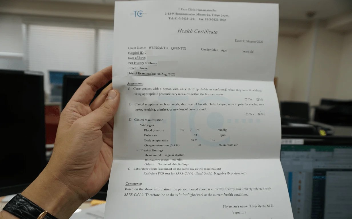 PCR Test at a Tokyo Clinic Review Japan Web Magazine