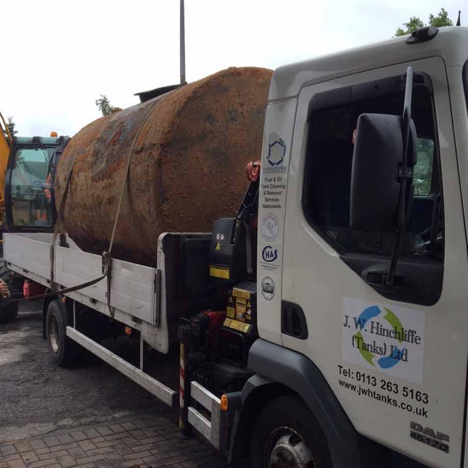 Underground Fuel Tank Removal J W Hinchliffe Tanks