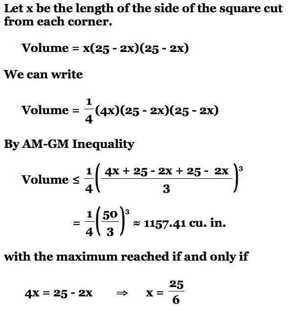 Using the Arithmetic MeanGeometric Mean Inequality in Problem Solving.
