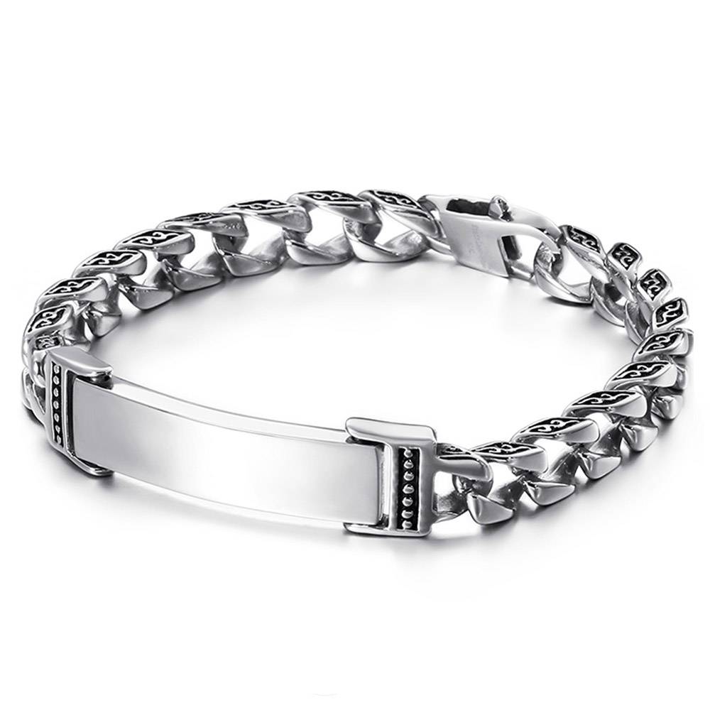 Vintage 316L Steel Men's Chain Bracelet Jewelry Addicts