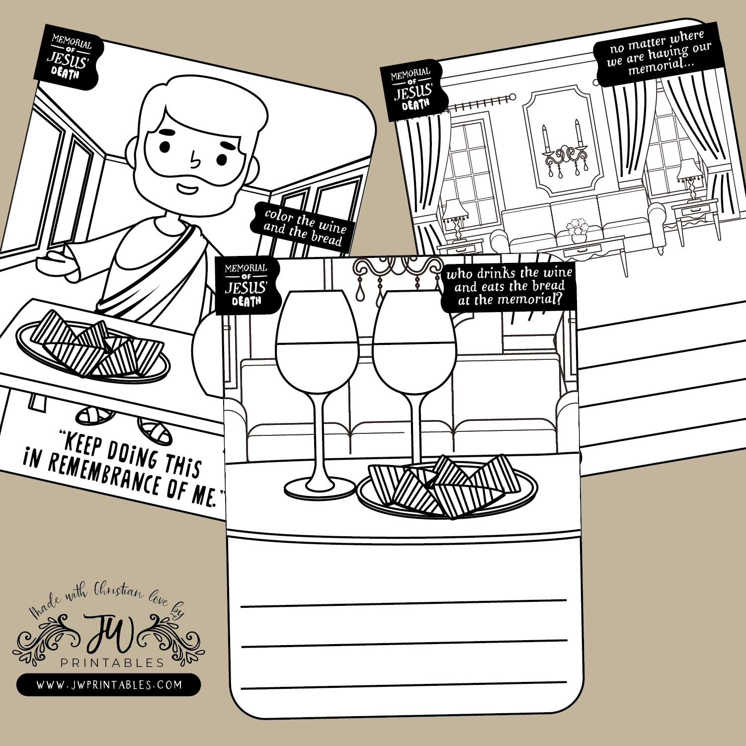 2021 Memorial Coloring For Kids JW Printables