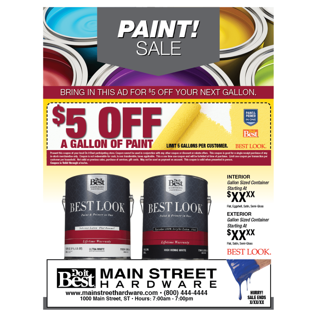 Best Look Paint Flyer (A) JW Specialties