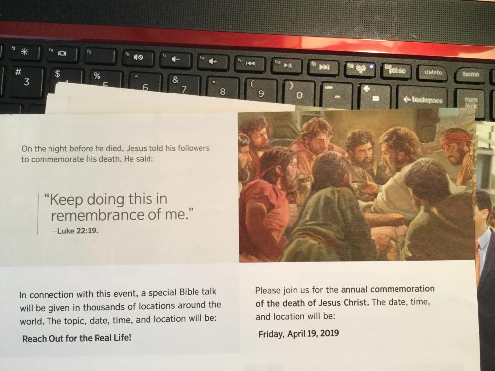 Memorial 2019 Invitation is Online Encouragement for the Worldwide