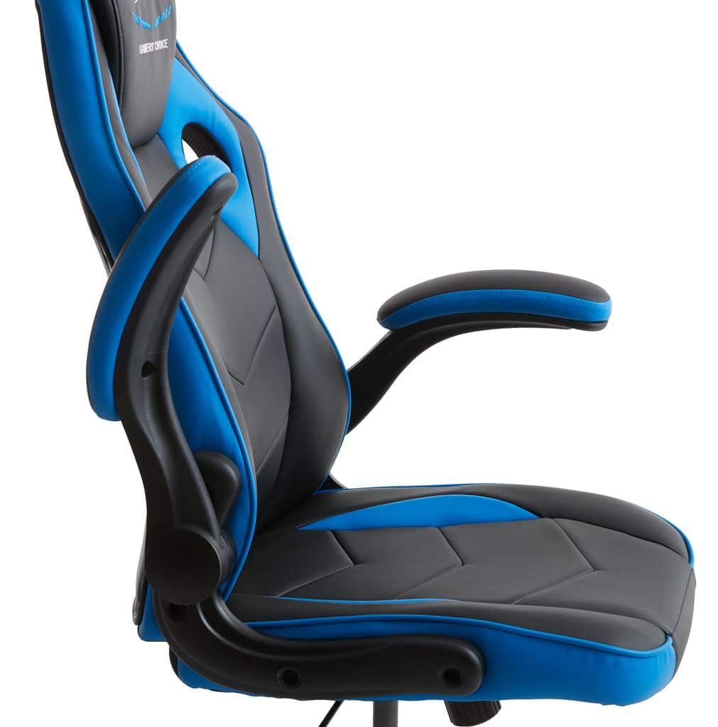 Gaming chair VOJENS black/blue JYSK