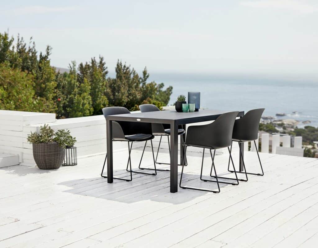 Table MADERUP W90xL150 black JYSK