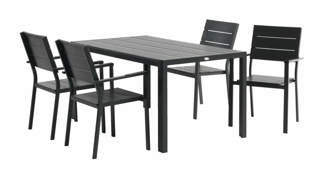 Table MADERUP W90xL150 black JYSK