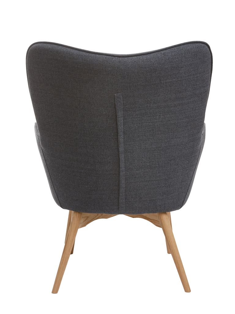 Armchair/footstool dark grey JYSK