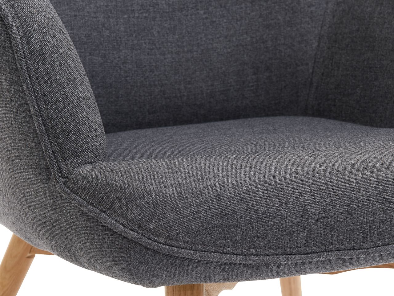 Armchair/footstool dark grey JYSK