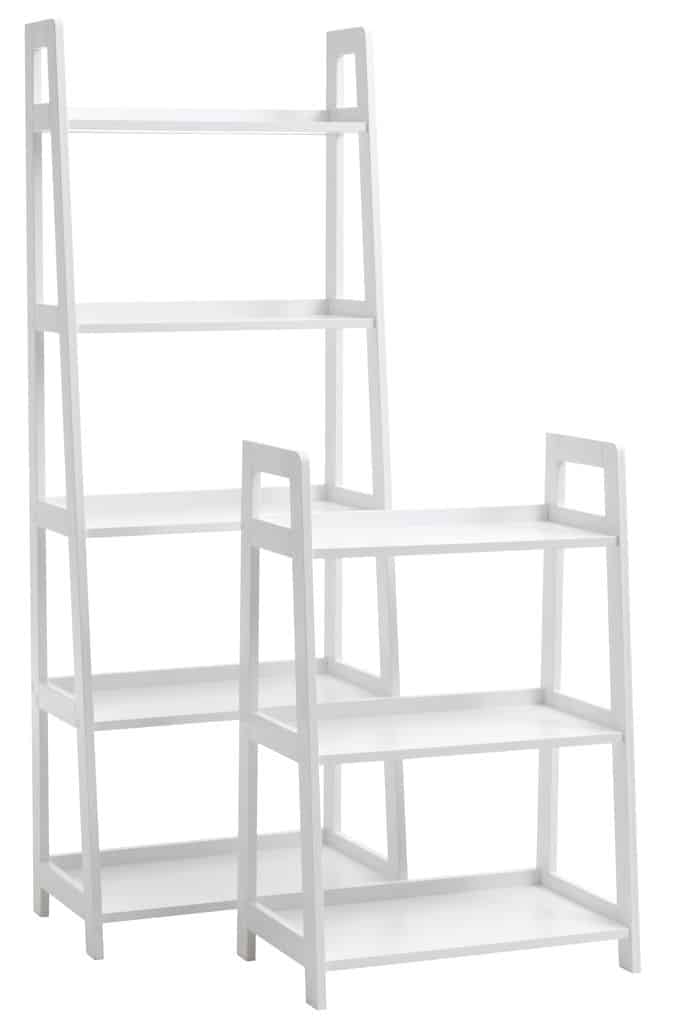 Bookcase HERNING 5 shelves white JYSK
