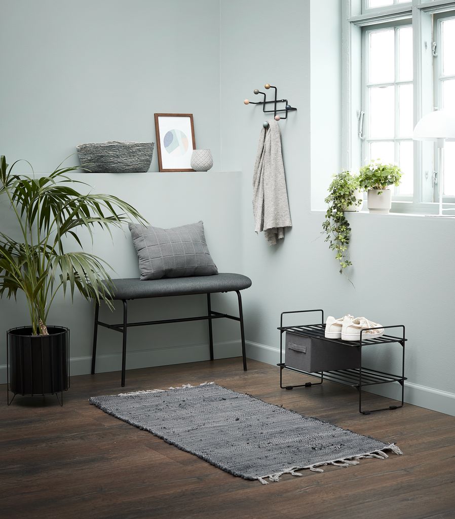 Coat rack GAMBY 6 coloured hooks/black JYSK