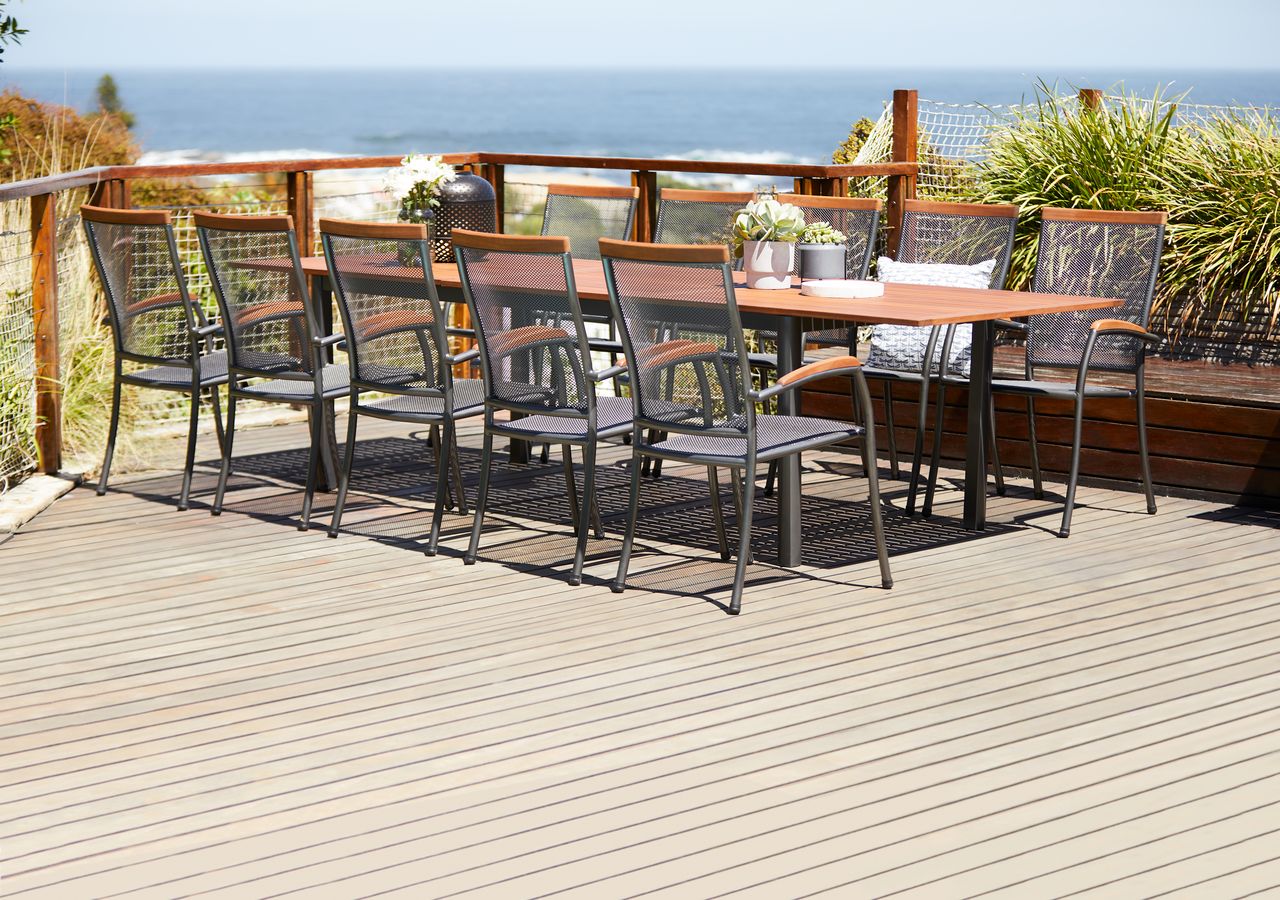 Stacking chair LARVIK grey JYSK