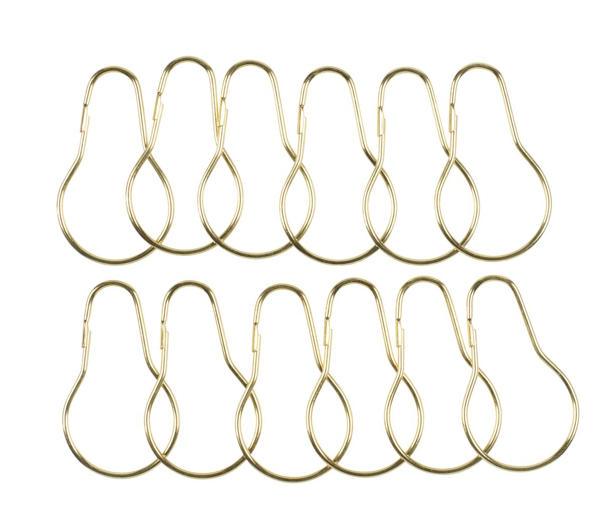 Shower curtain rings VARA 12pcs/pck gold JYSK