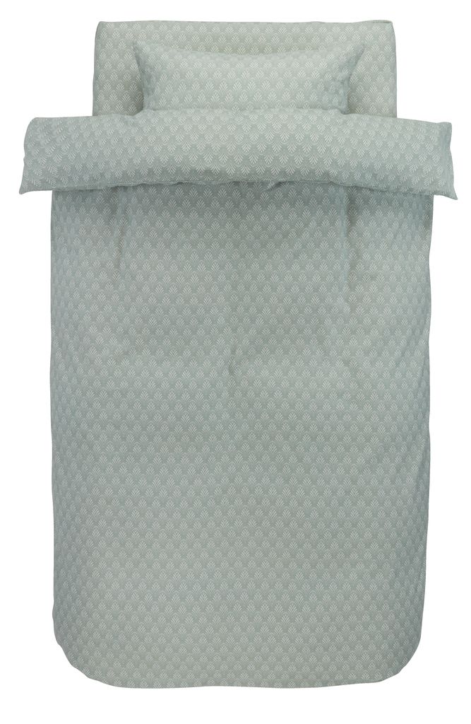 Duvet cover set + sheet MARCELA 140x200 dusty green JYSK