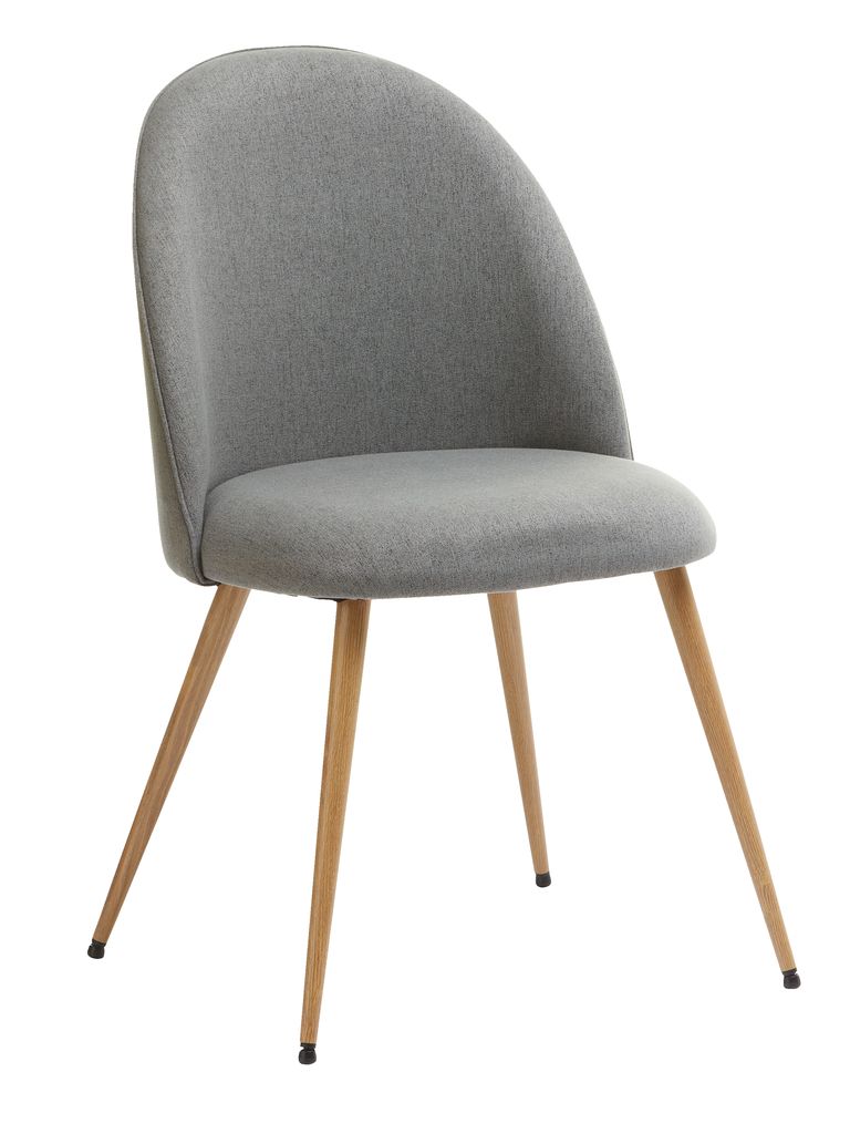 Dining chair KOKKEDAL grey/oak JYSK