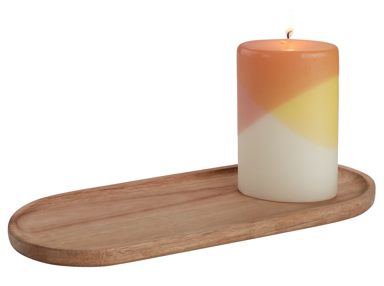 Decorative tray FILLIP W13xL30cm wood JYSK