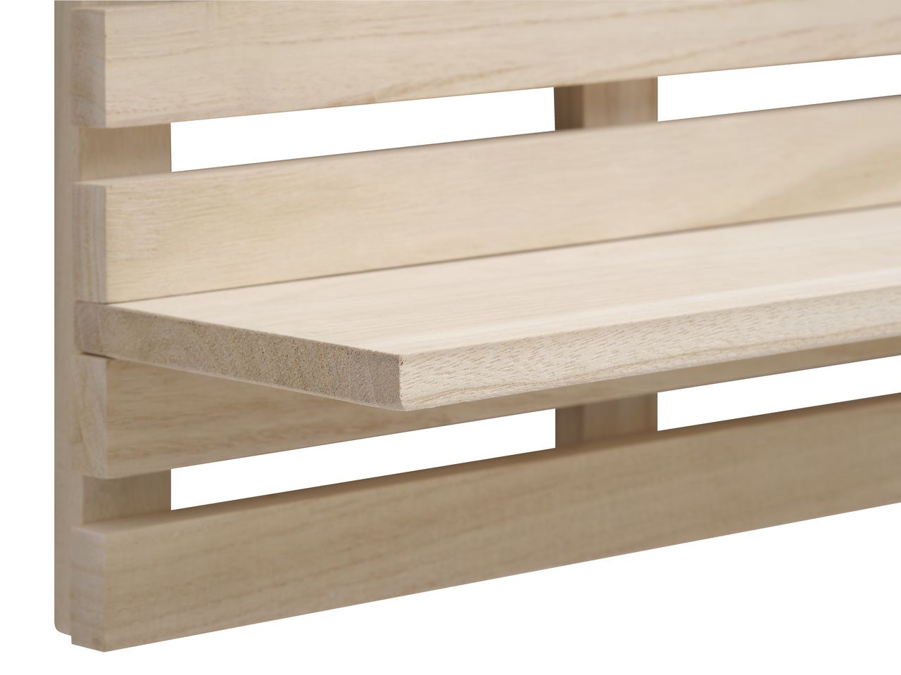 Wall shelf KETTINGE 2 shelves natural JYSK