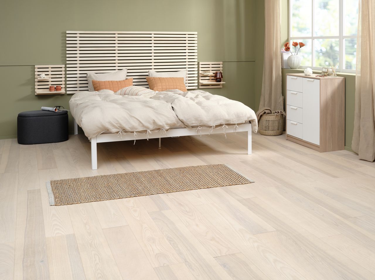 Wall shelf KETTINGE 2 shelves natural JYSK