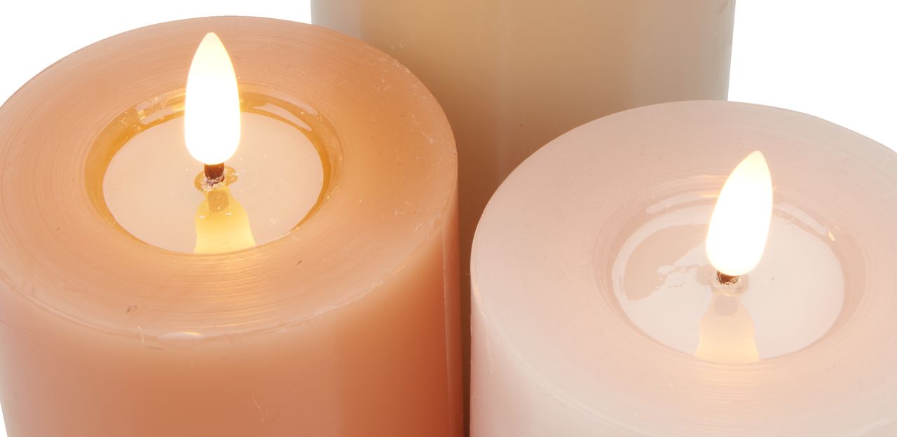 LED candle TERKEL H13/15/18cm 3pcs/set JYSK