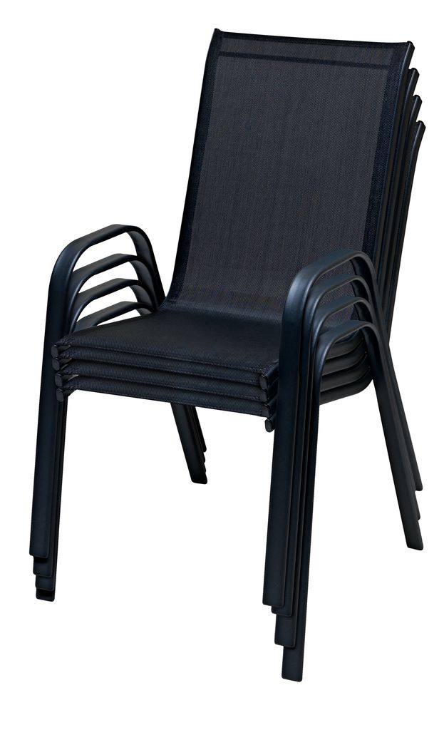Stacking chair LEKNES black JYSK