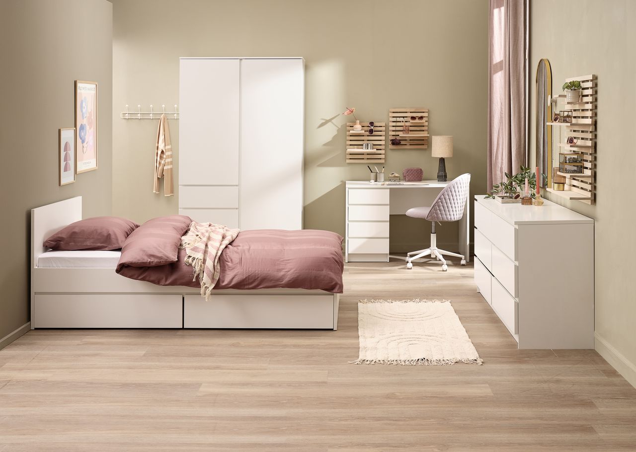 Wall shelf KETTINGE 2 shelves natural JYSK