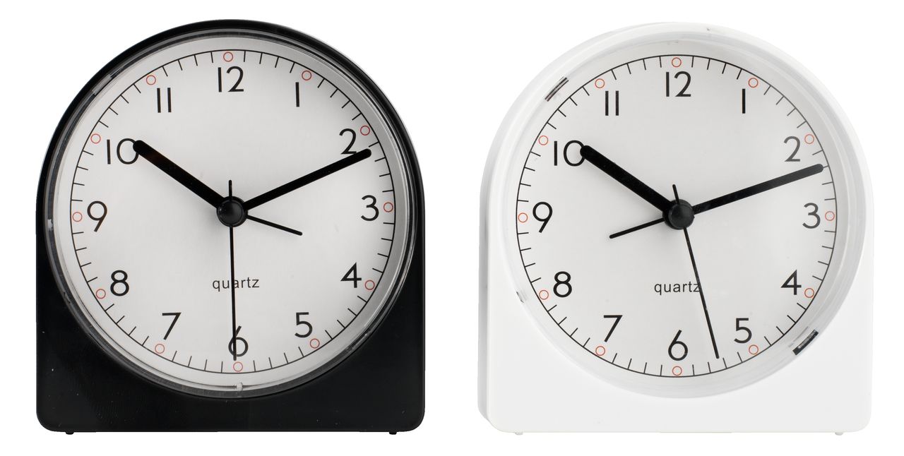 Alarm clock HILMER W10xL4xH10cm black. JYSK