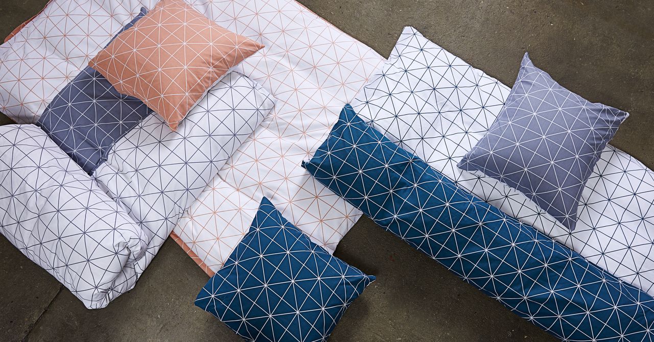 Duvet cover set + sheet ATLA 200x220 grey JYSK