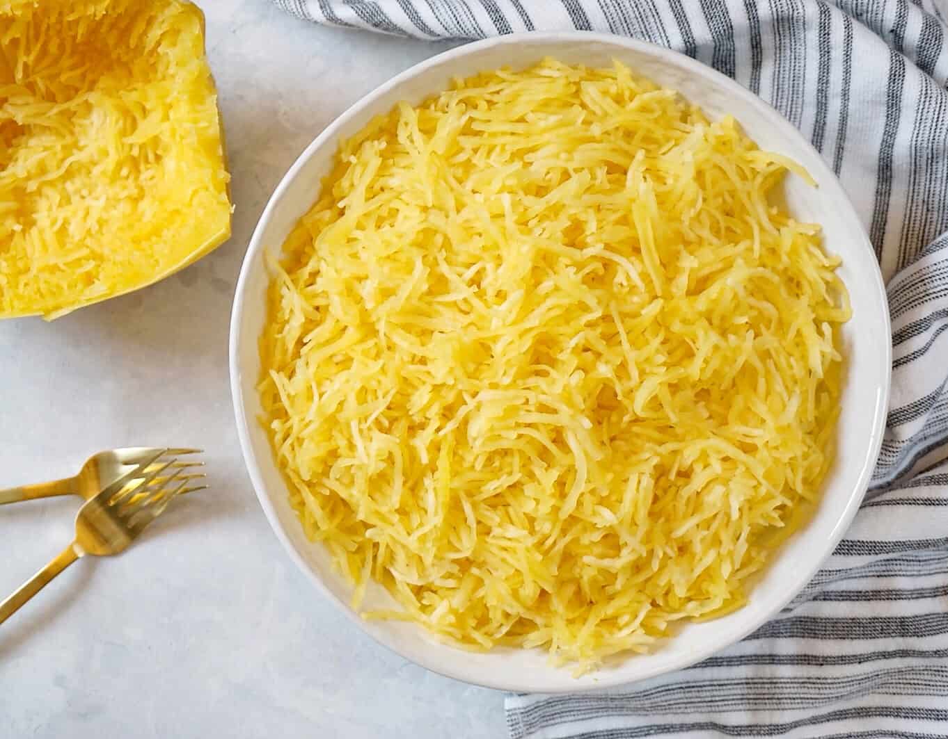 How To Cook Spaghetti Squash In The Microwave JZ Eats